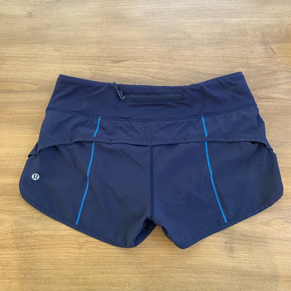 Lululemon Speed Up Shorts Navy 2.5